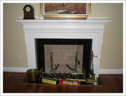Fireplace after remodeling